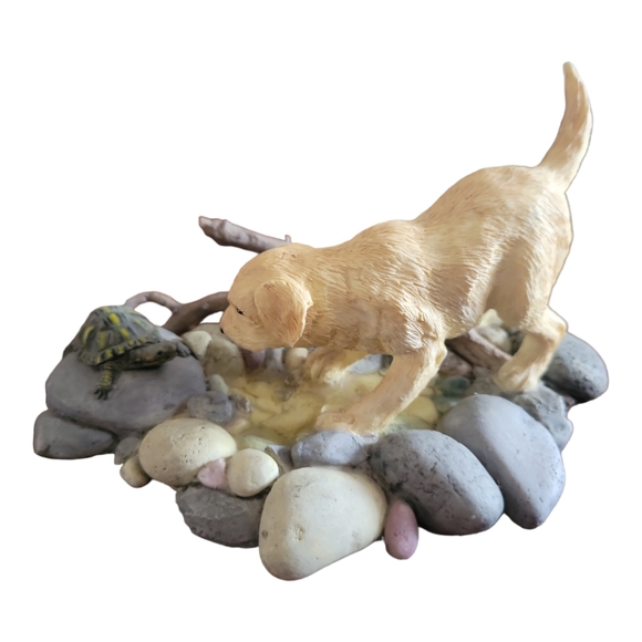 Vtg Casper Studio Collectibles Second Nature Design Puppy Pals Wanna Play Turtle - Picture 3 of 6